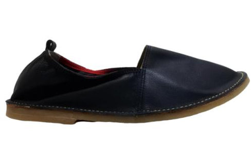 【KOBE DADA CAM-2 ネイビー】本革国産コンフォートスリッポン